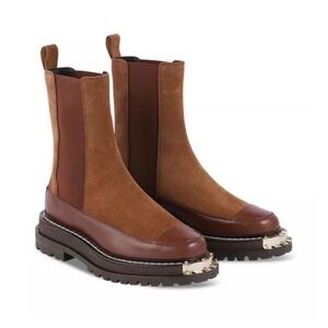 NEW Sandro Women's H22 Liam Stretch Chelsea Boots size 37